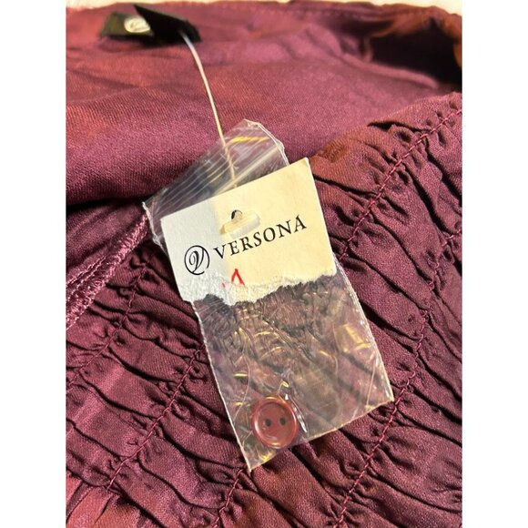 Versona‎ Women's Purple Smocked Blouson Dress M - Picture 5 of 10